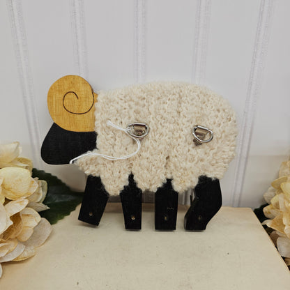 Wooden ram key holder