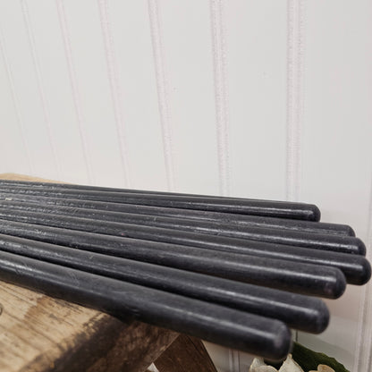 8 vintage black drumsticks