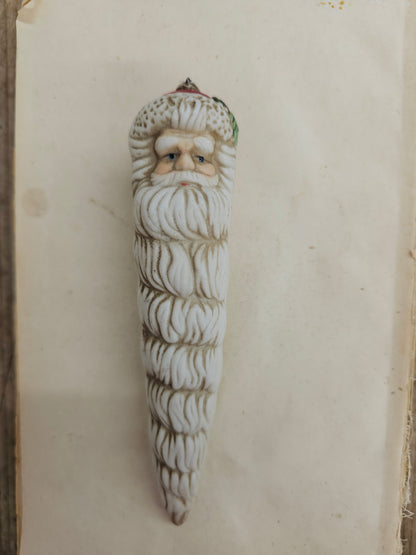 Set of 3 ceramic Santa Figurines