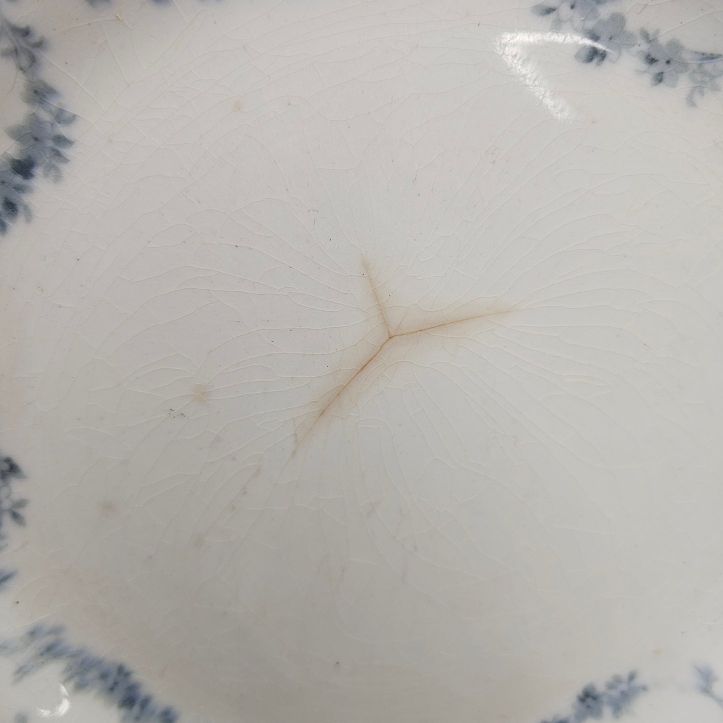 Johnson Bros, England plate (Crazed & stained) & Johann Haviland, Germany cup