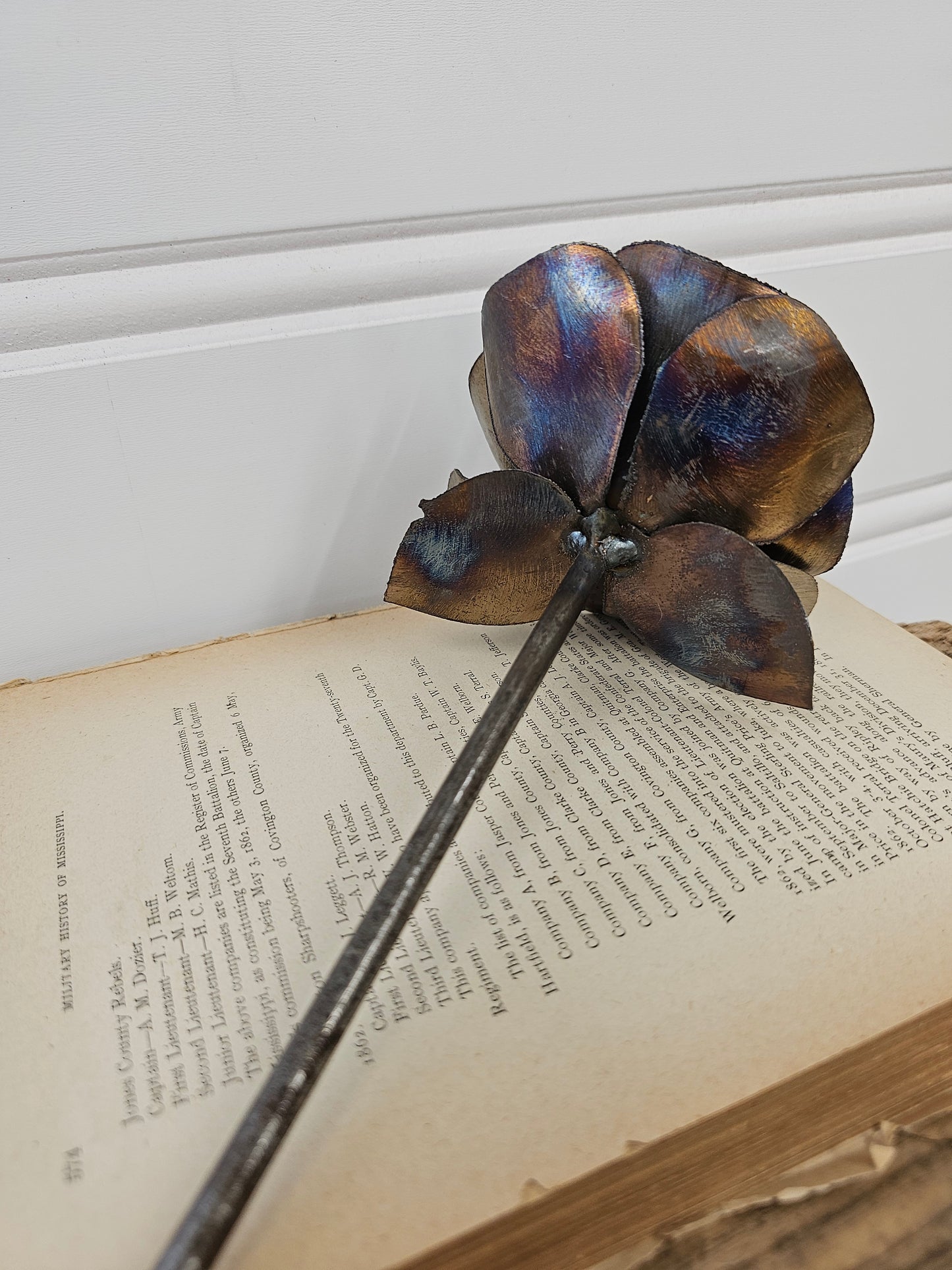 Heavy Metal Rose/Flower Figure