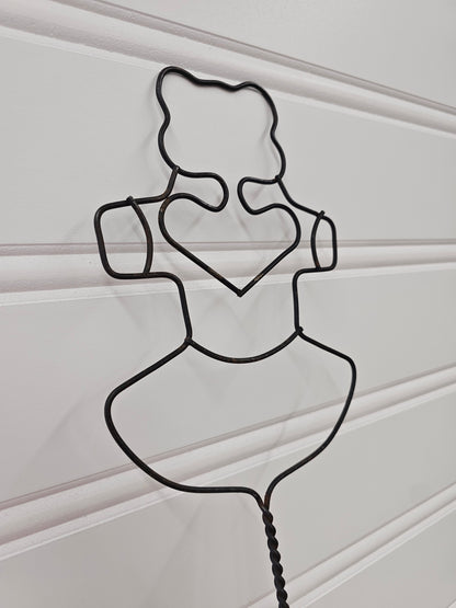 Metal & Wooden Bear Rug Beater