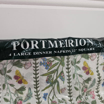 Portmeirion 4 Large Dinner Napkins, 22" Square
