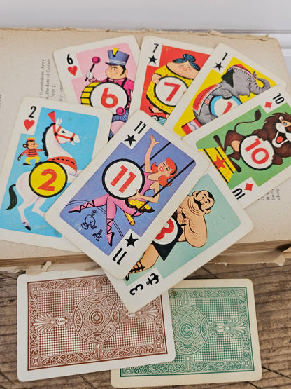 Whitman Circus Themed Playing Cards