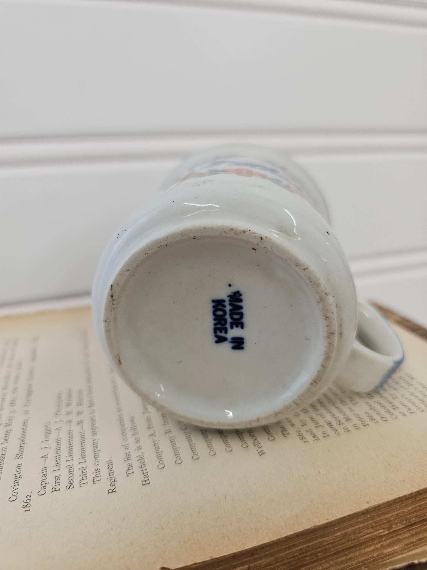 Blue Floral Mother Mug, Korea