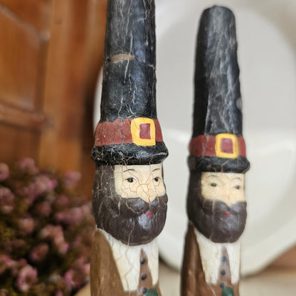 set of 2 chippy thanksgiving candles