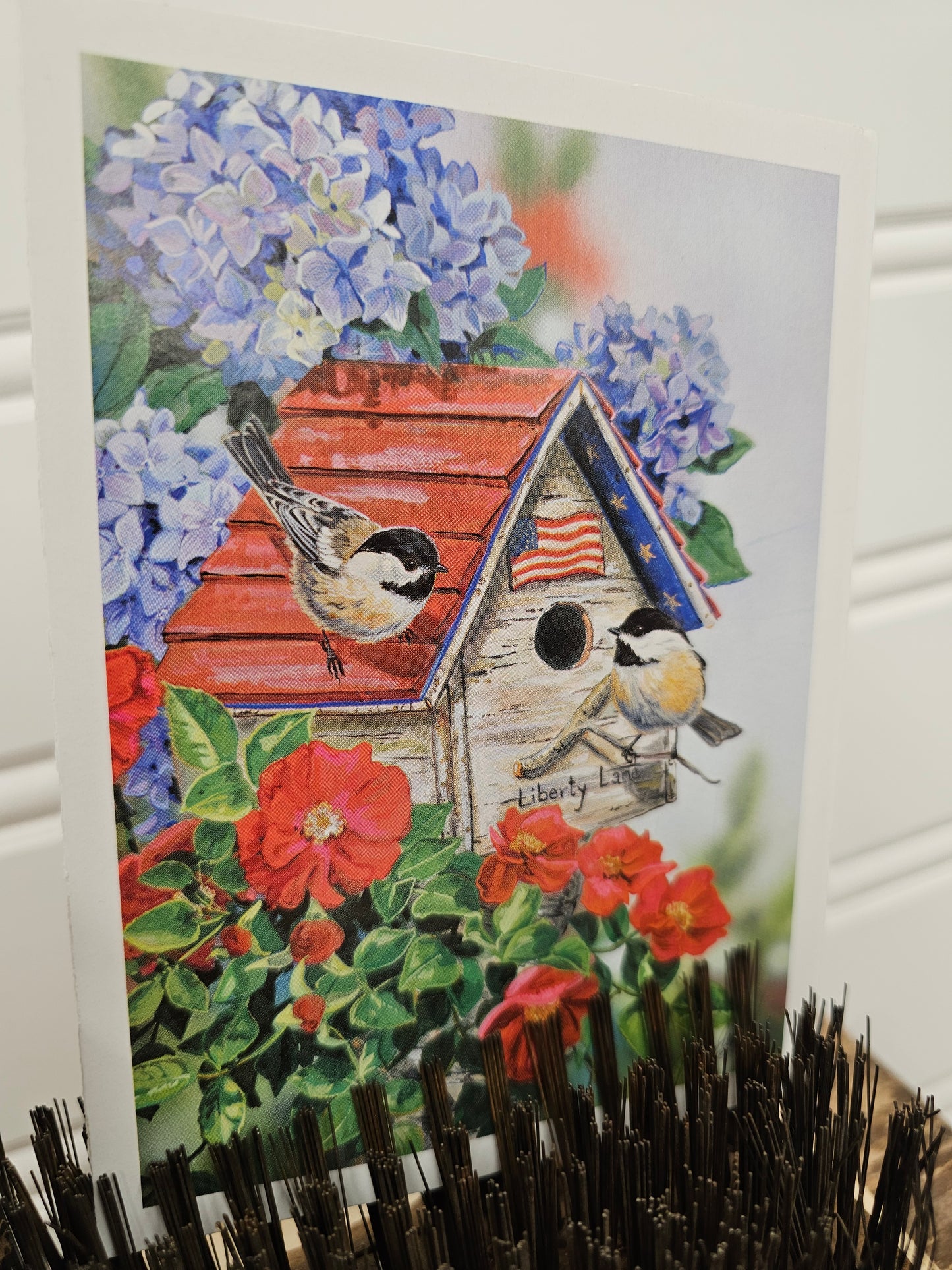 Americana Blue Birds & Brush Vignette
