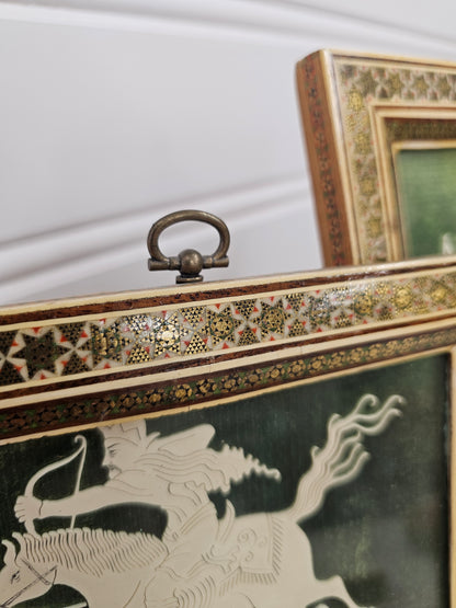 Set of 2 vintage Persian Framed Art