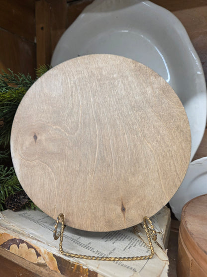 8" Round Nativity Scene Art