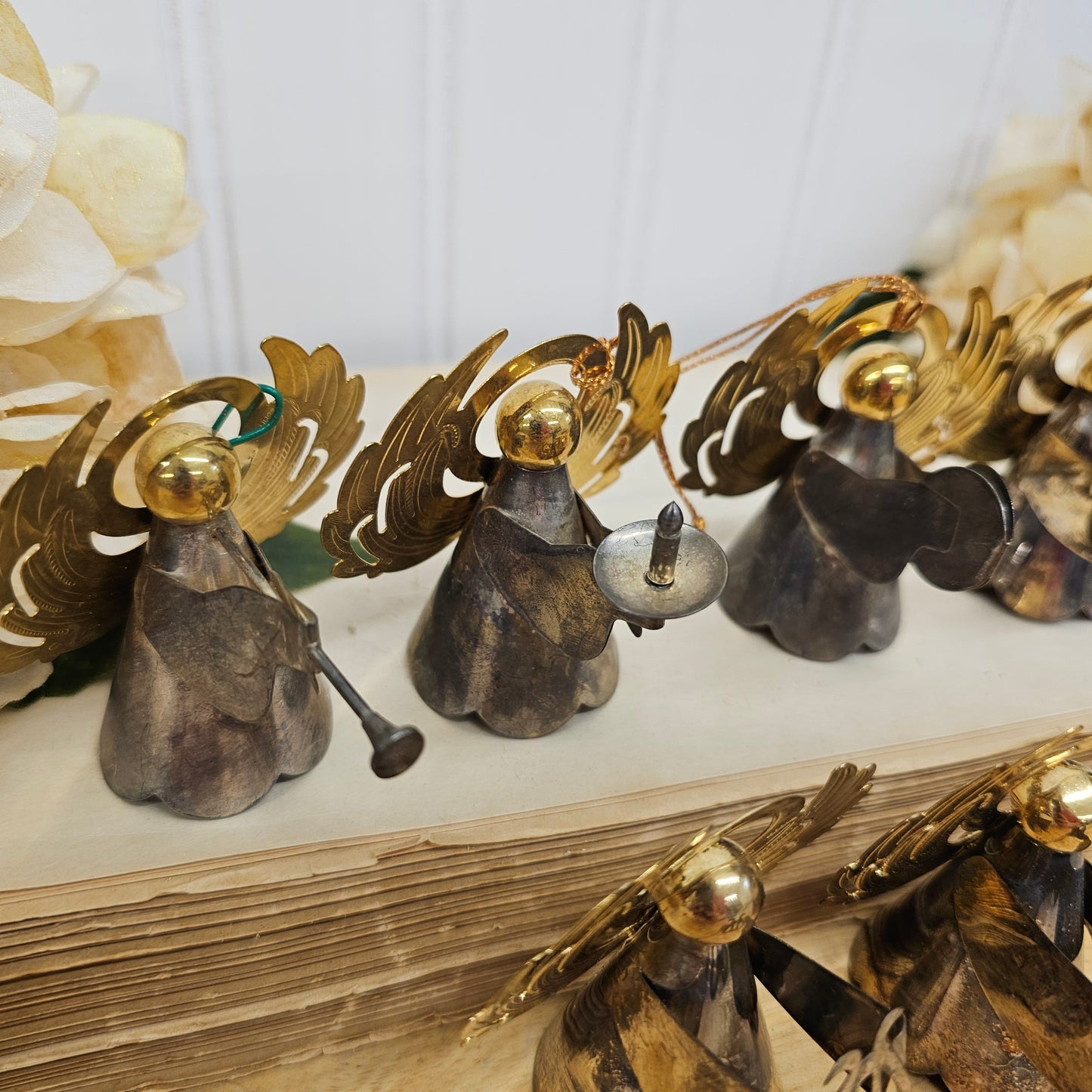 Set of 6 Christmas angel ornaments