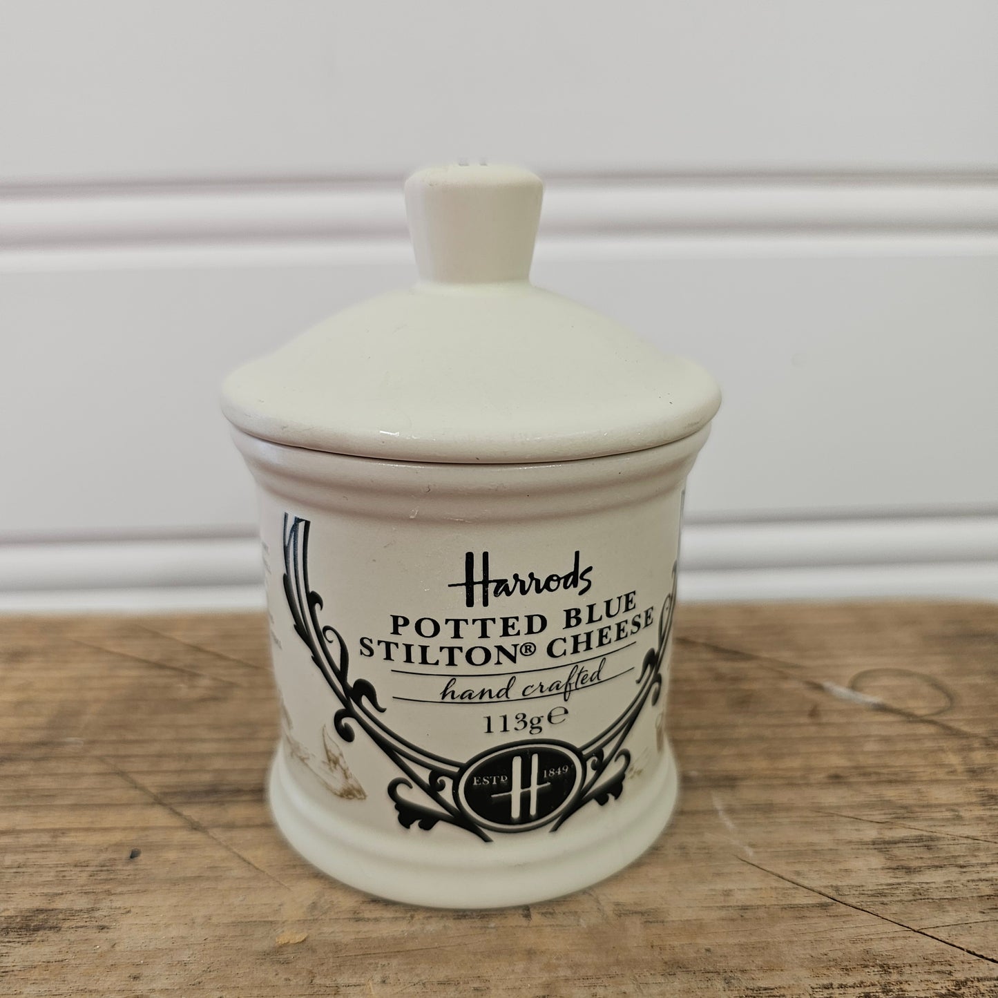 Harrods Potted Blue Stilton Cheese Container