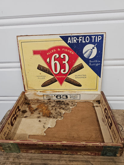 Alles and Fisher '63 cigar box