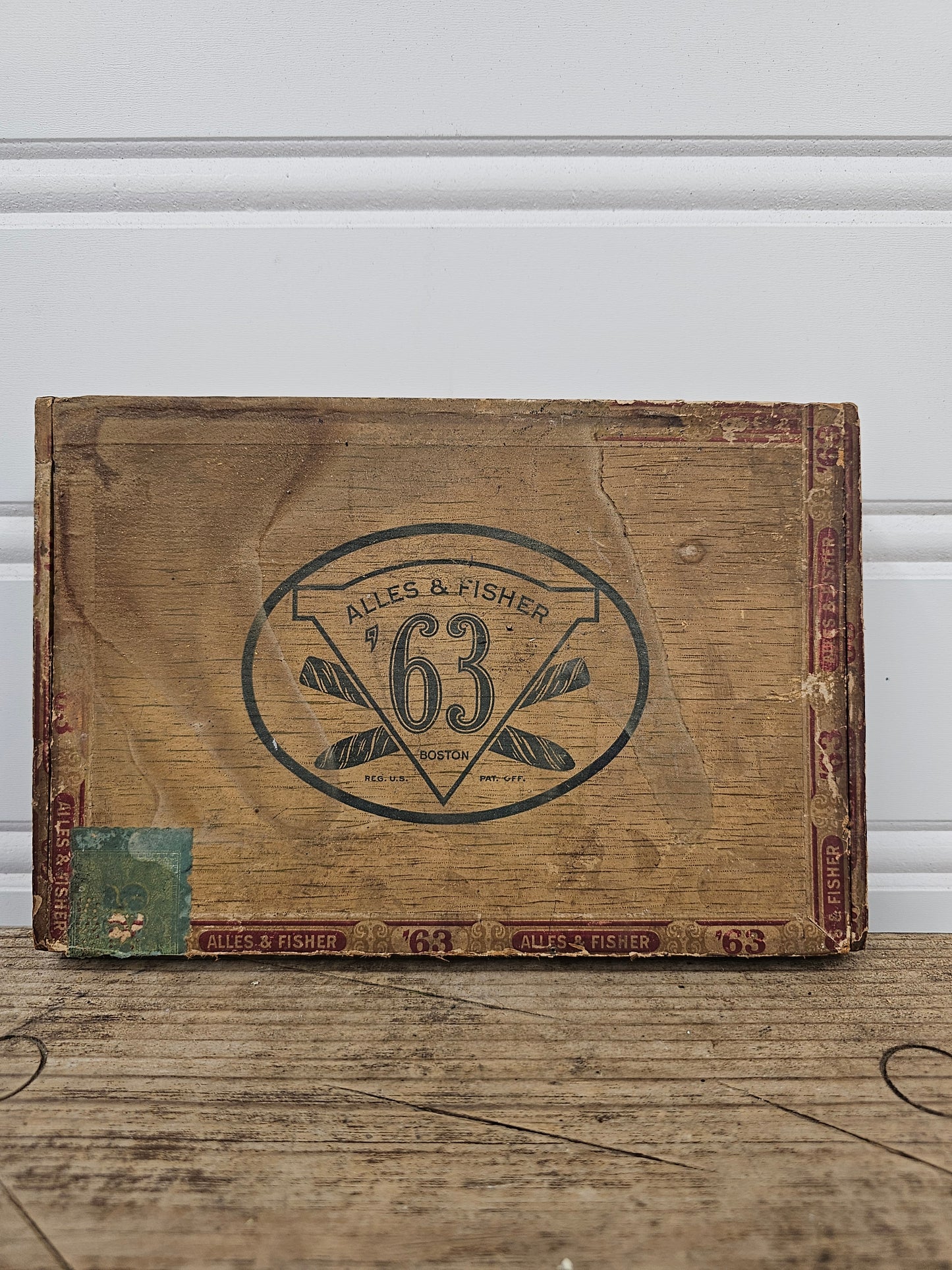 Alles and Fisher '63 cigar box