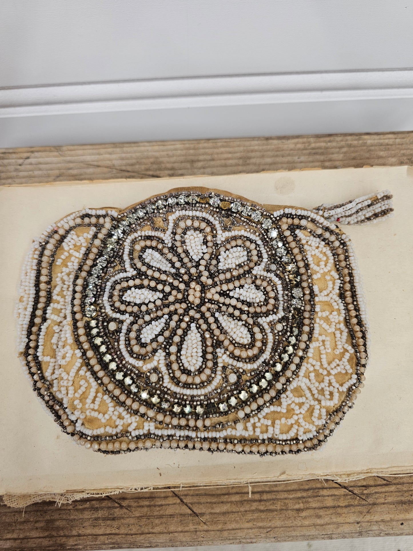 Vintage Beaded Belt Bag