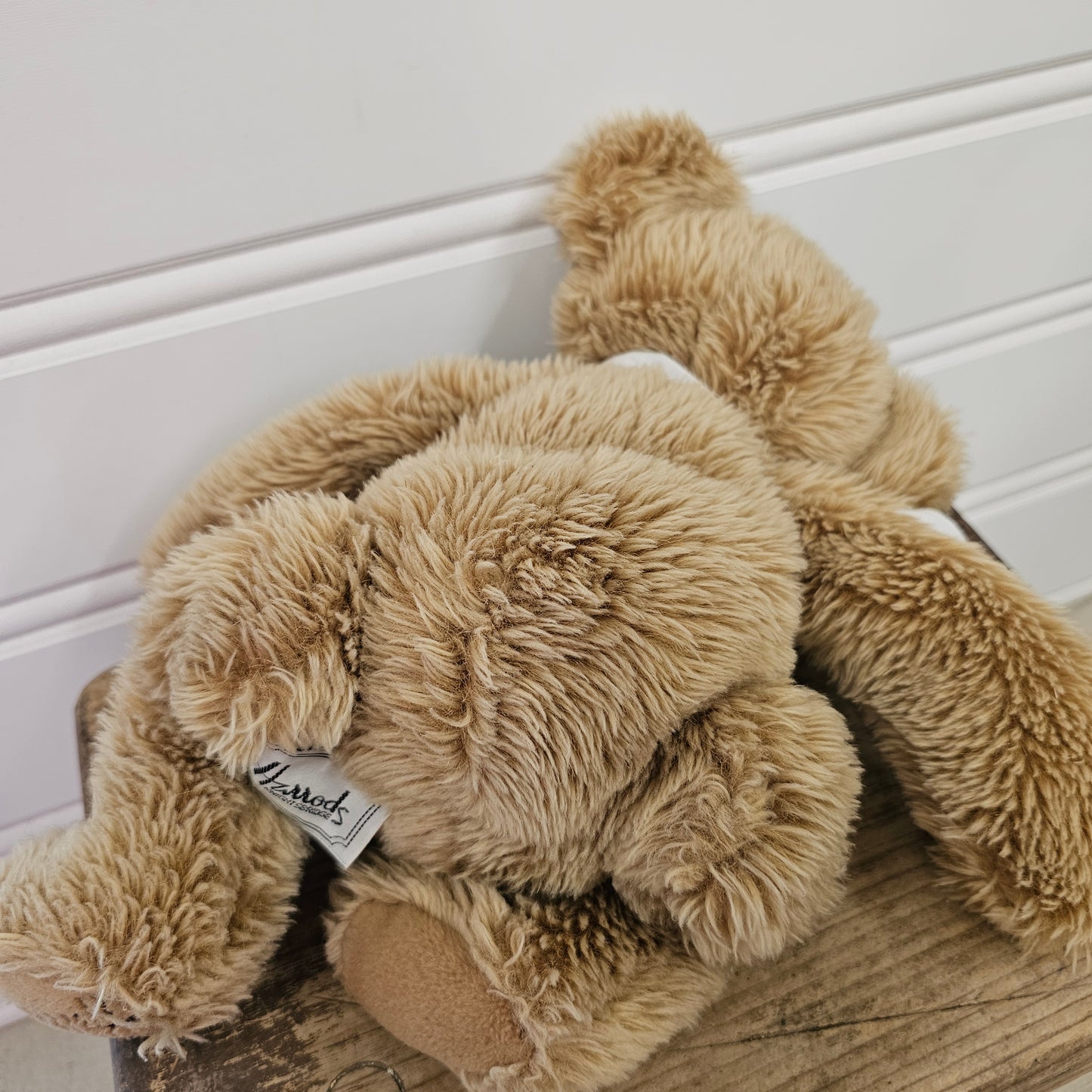 Harrods Knightsbridge Bear with white bow