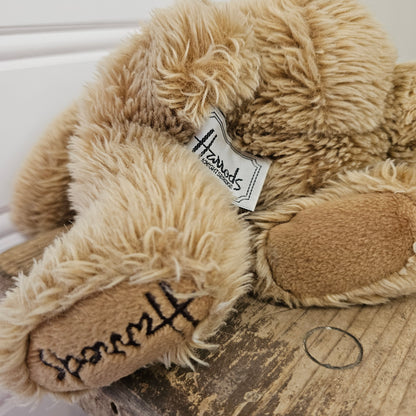 Harrods Knightsbridge Bear with white bow