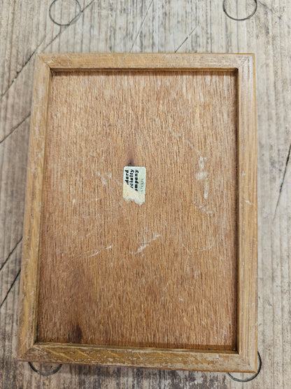 Brass Duck Wooden Playing Card Holder - Made in Taiwan