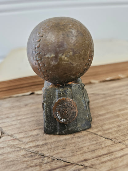 Small Copper Baseball trophy - West Point NY