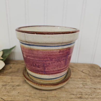 Planter pot, Crazed - has cracks