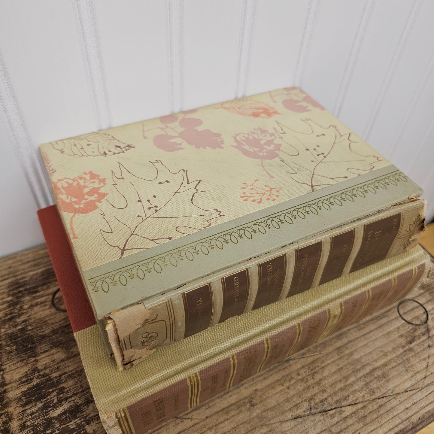 Set of 2 fall colored books