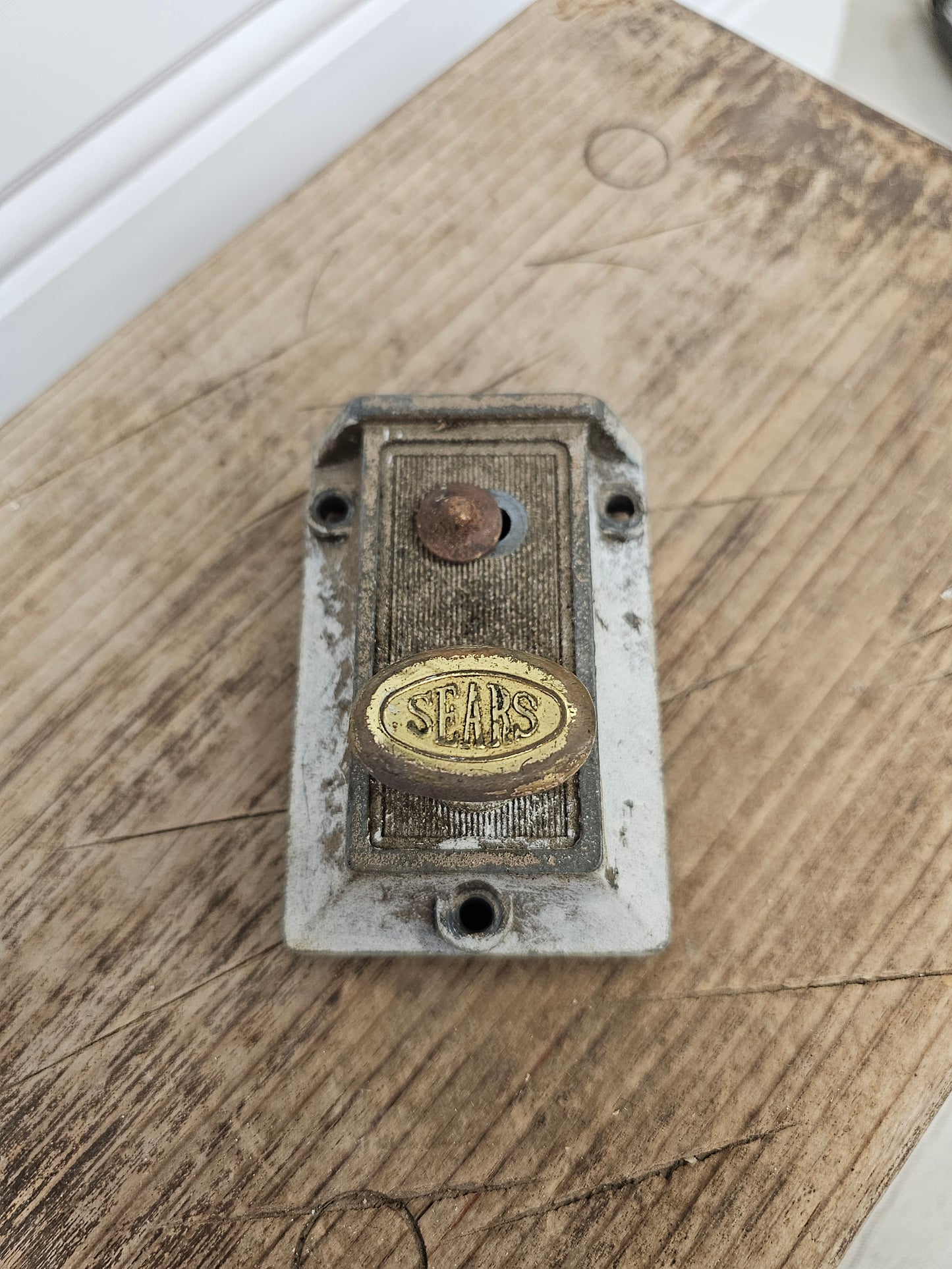 Sears vintage brass metal rim lock door lock