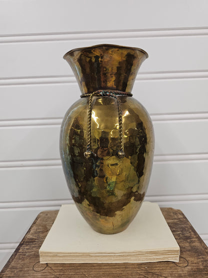 Large brass vase