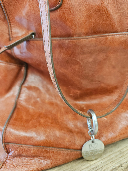 Hobo leather tote bag purse