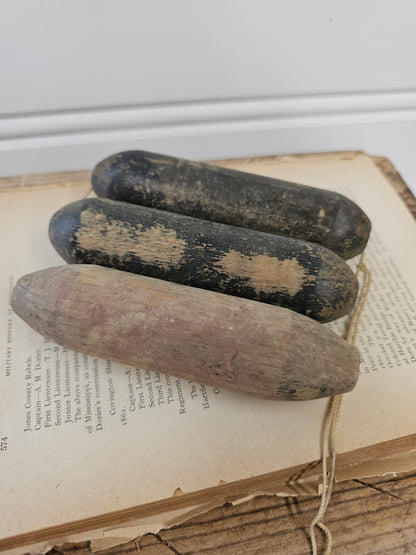 set of 3 old wood pieces