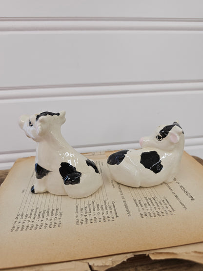 Cow Salt & Pepper Shakers - No Stoppers