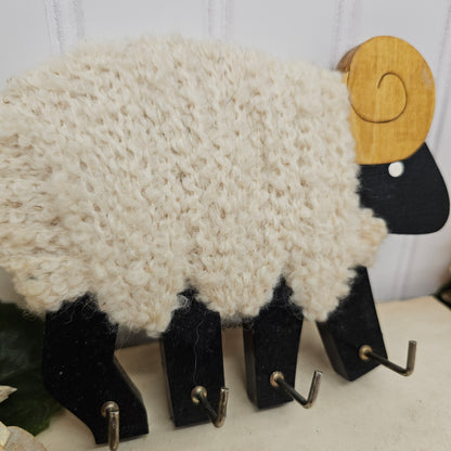 Wooden ram key holder