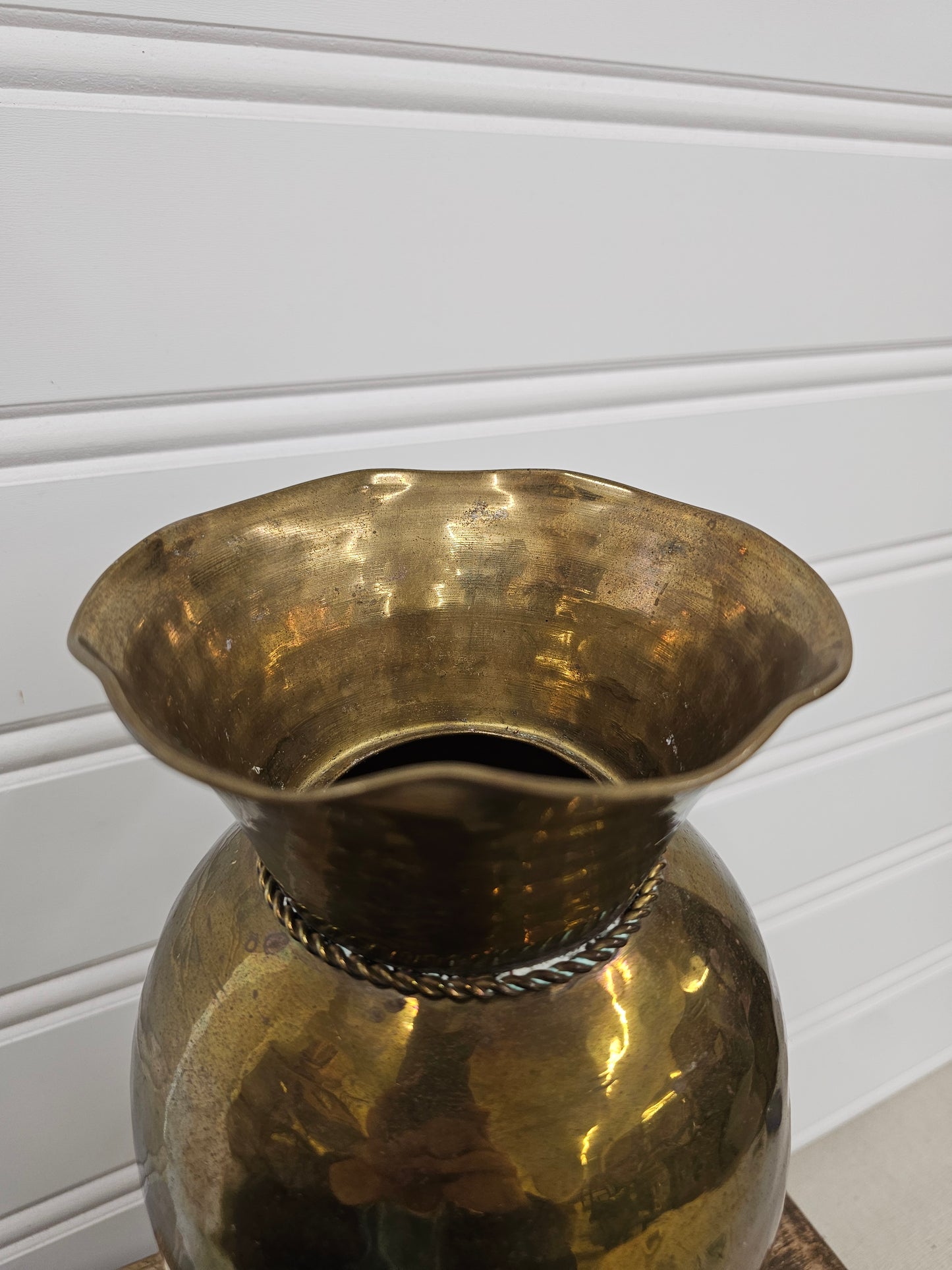 Large brass vase