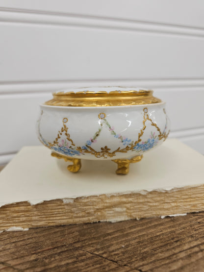 Limoges hand painted trinket dish