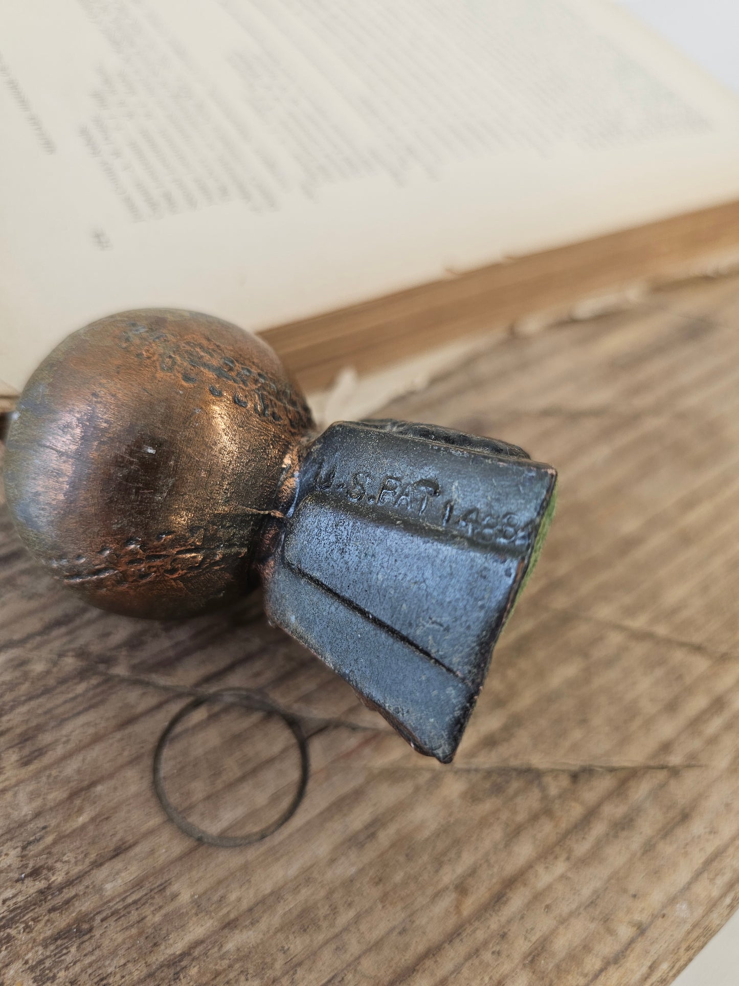 Small Copper Baseball trophy - West Point NY