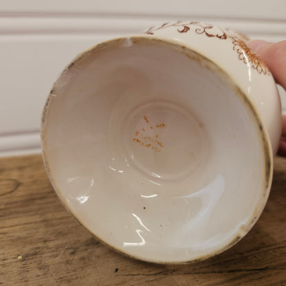 Brown Onion Coffee Canister, missing lid - as is
