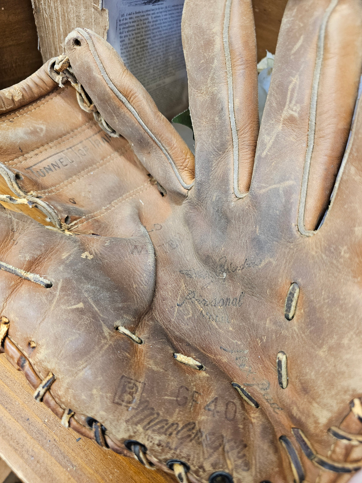 Baseball and Leather mitt