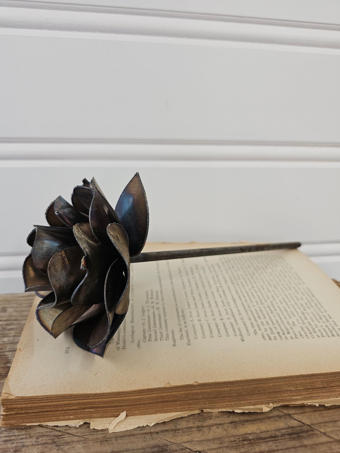 Heavy Metal Rose/Flower Figure
