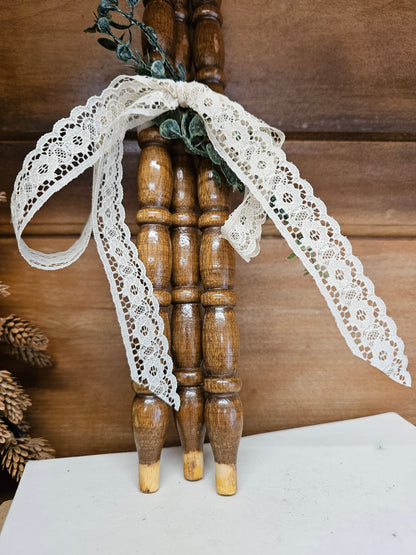 12" set of 3 spindles