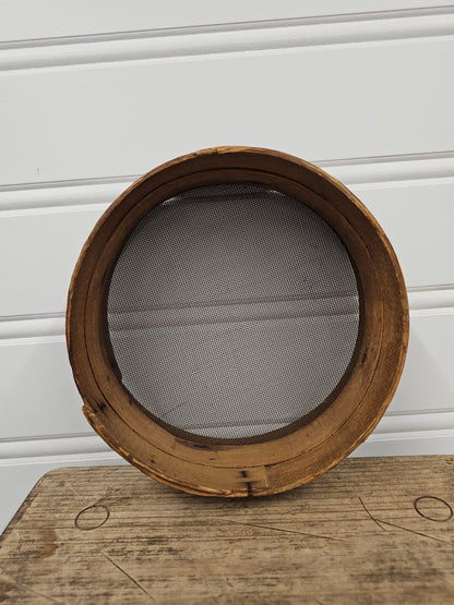 Vintage wooden sifter - very unique