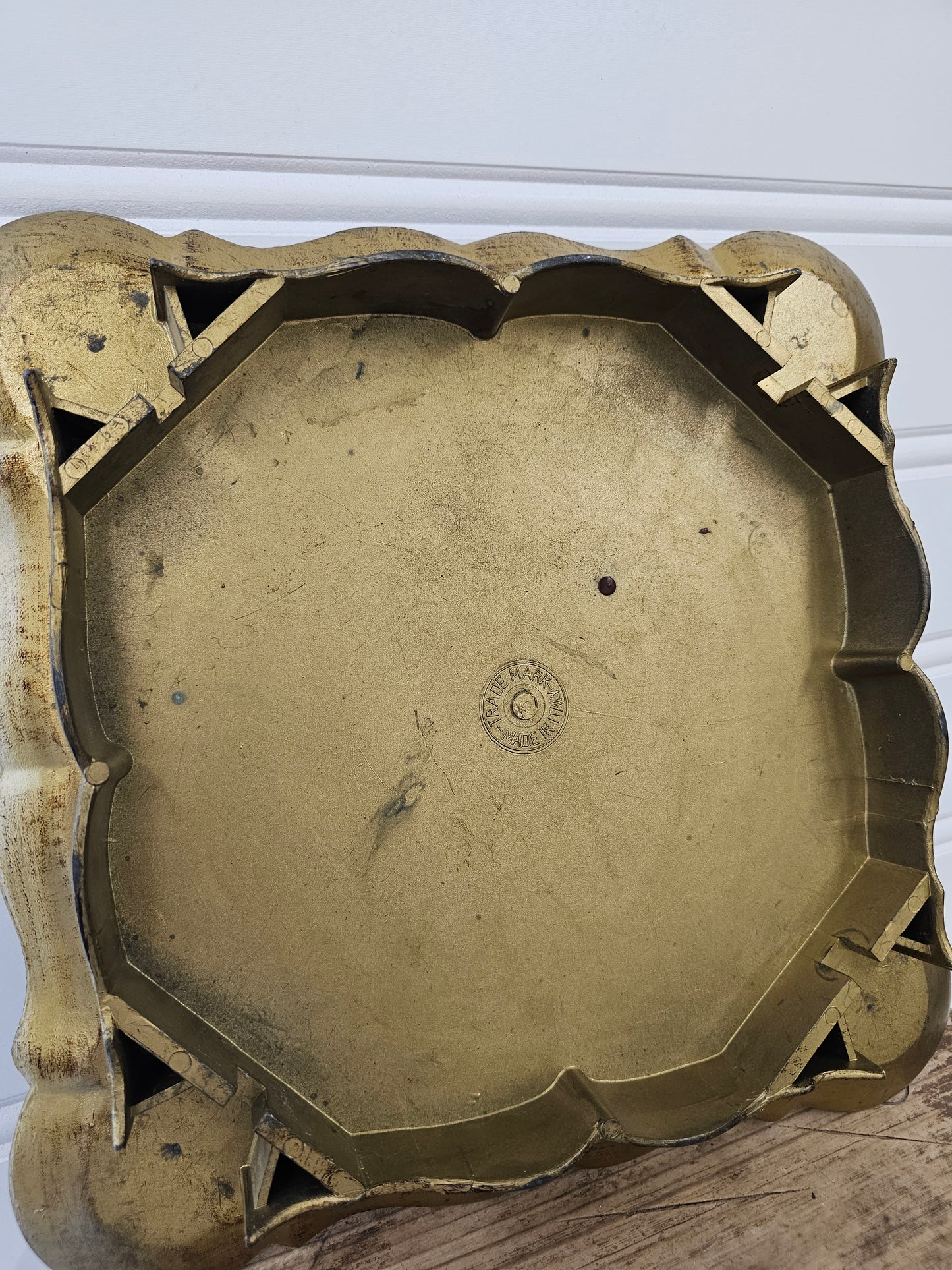 Italian Florentine Antique Gold Piece/tray, Made in Italy