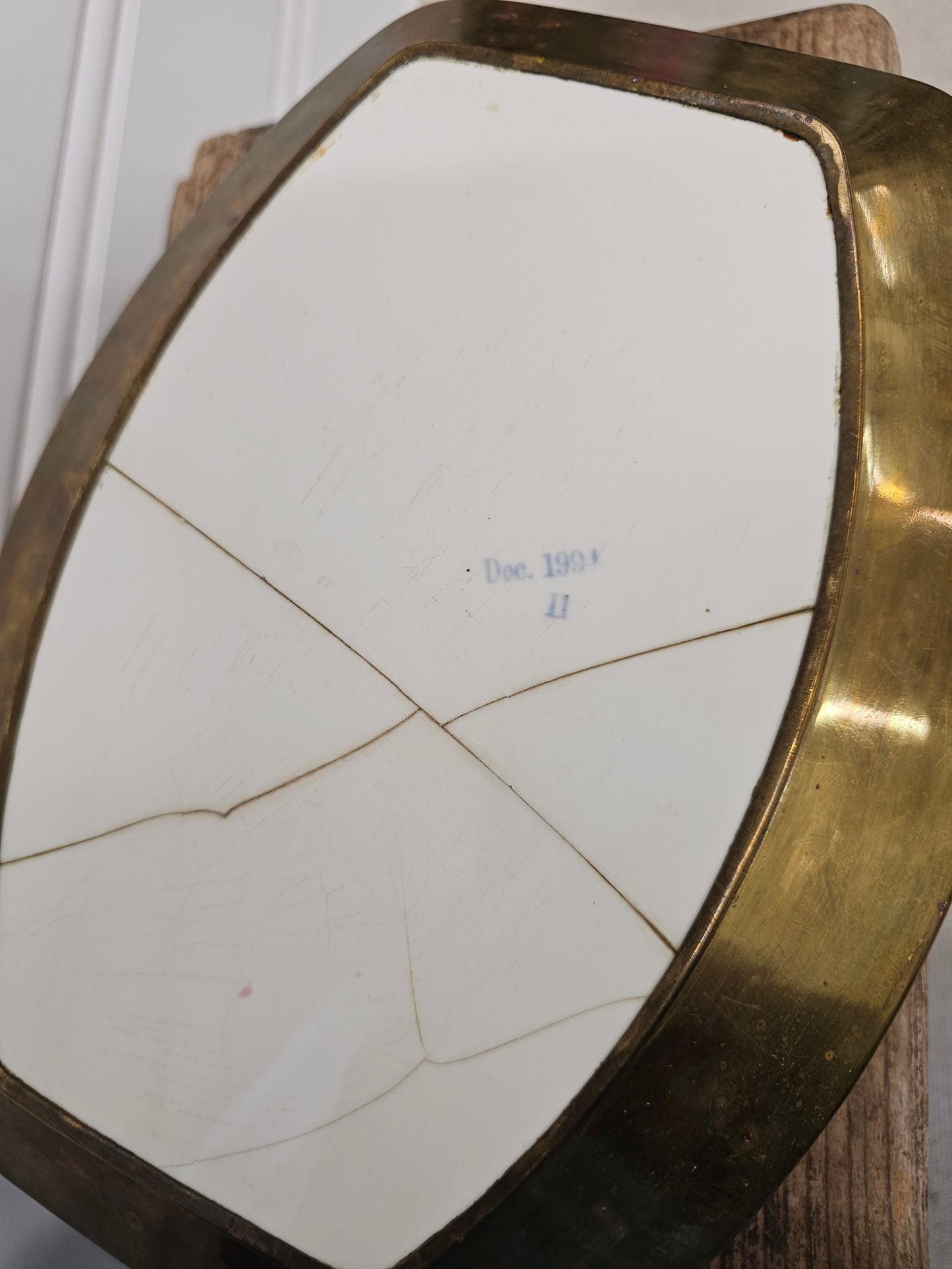 vintage brass tray