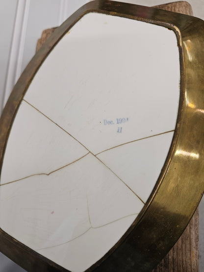 vintage brass tray