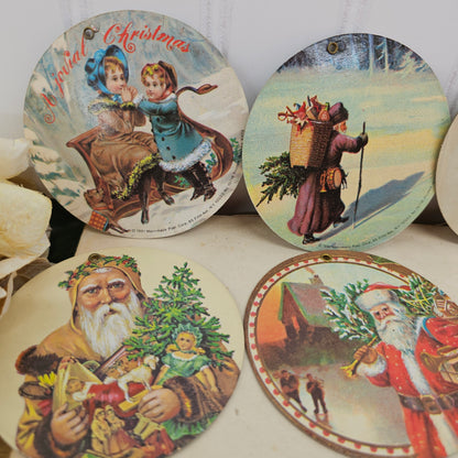 Set of 9 circle ornaments - 1981 Hong Kong