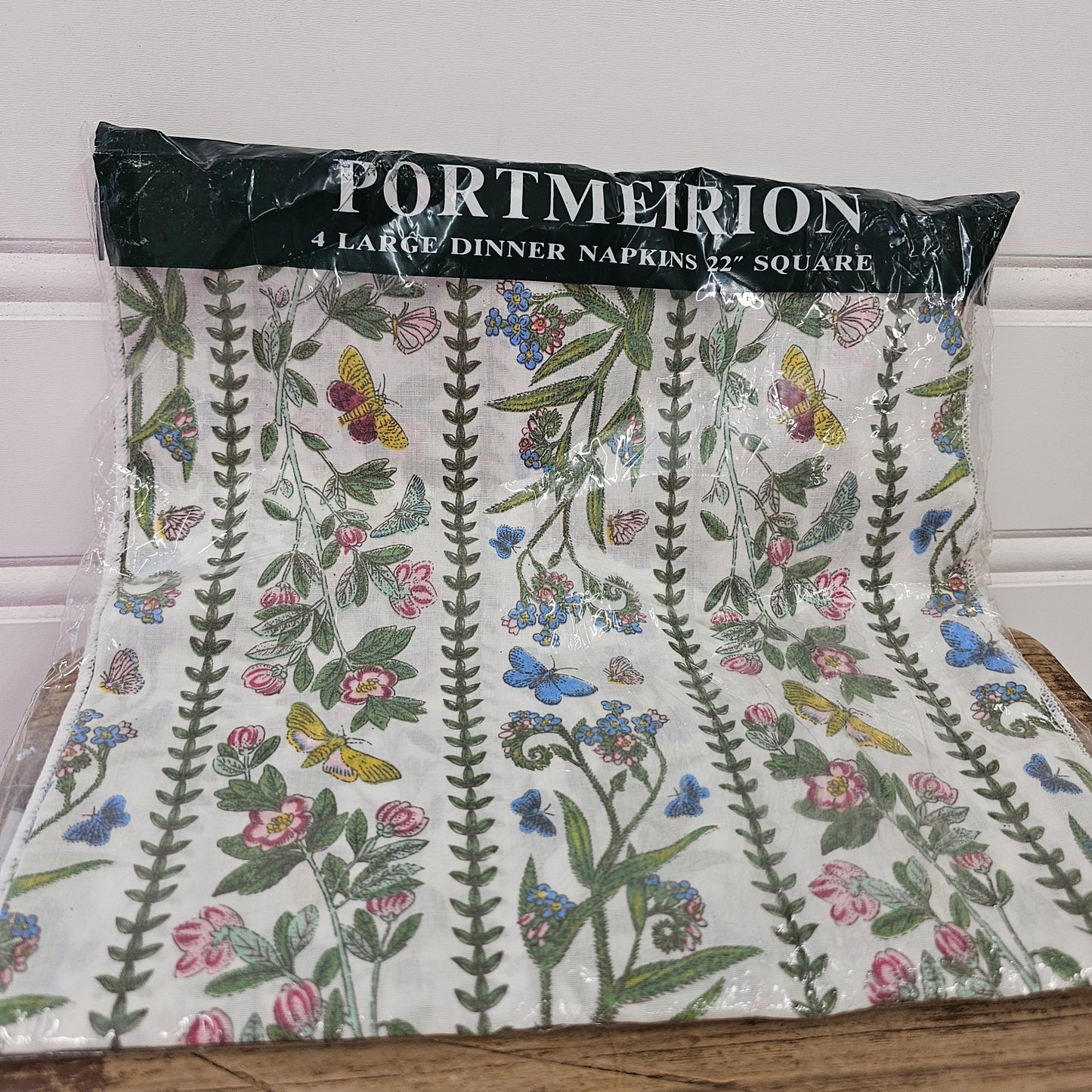 Portmeirion 4 Large Dinner Napkins, 22" Square