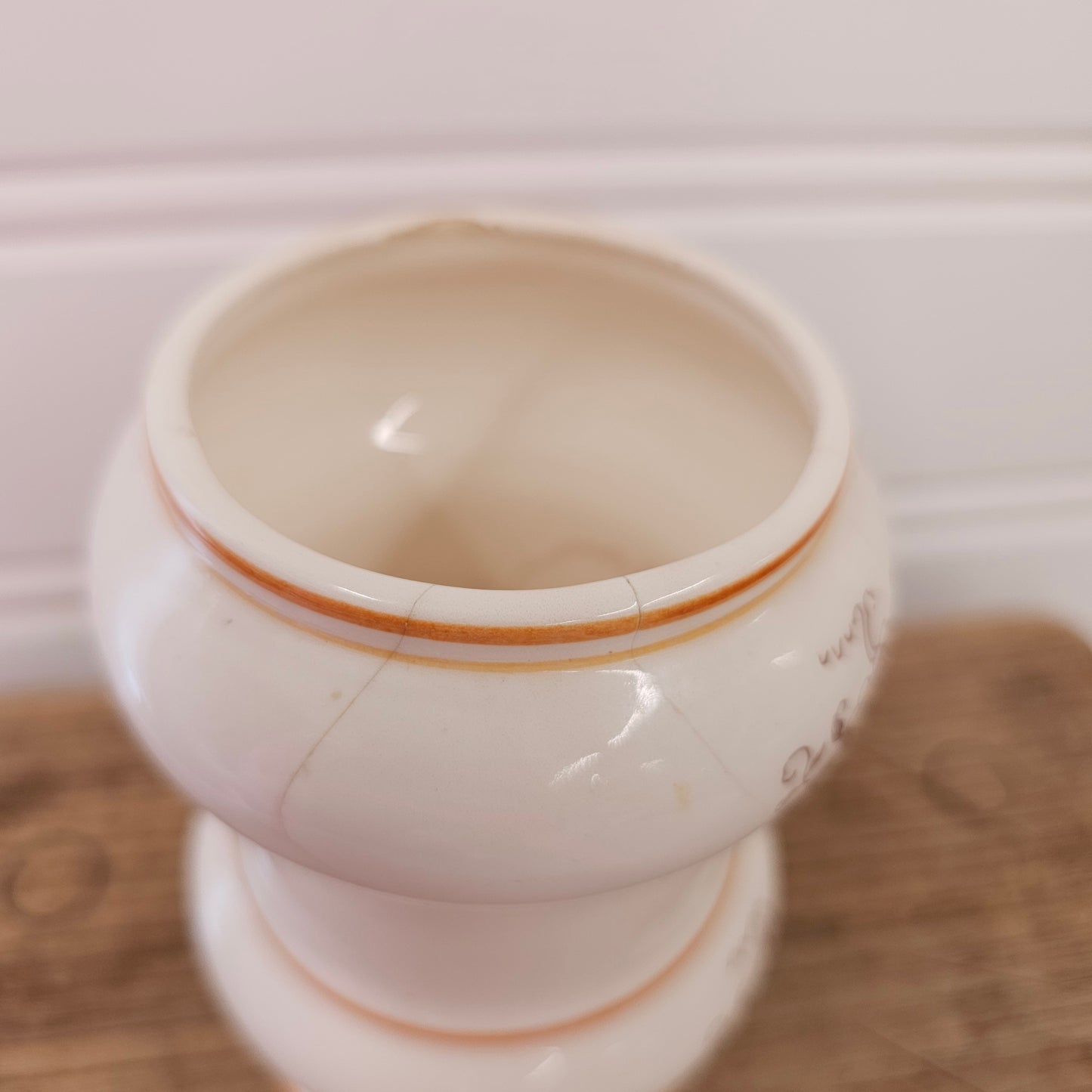 Brown Onion Coffee Canister, missing lid - as is