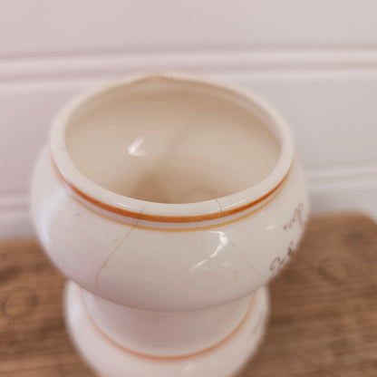 Brown Onion Coffee Canister, missing lid - as is