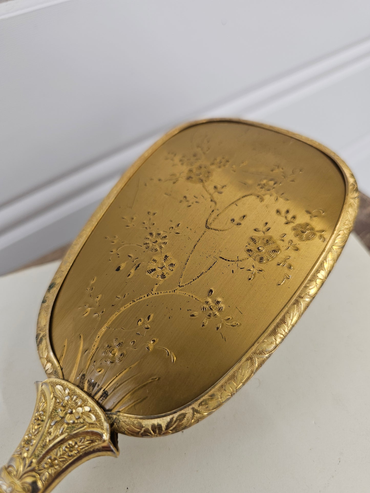 vintage gold brush