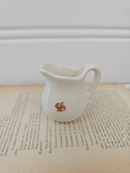 Mini White Floral Pitcher