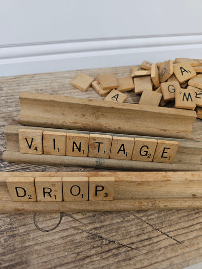 Wooden Scrabble Pieces, 96 Tiles