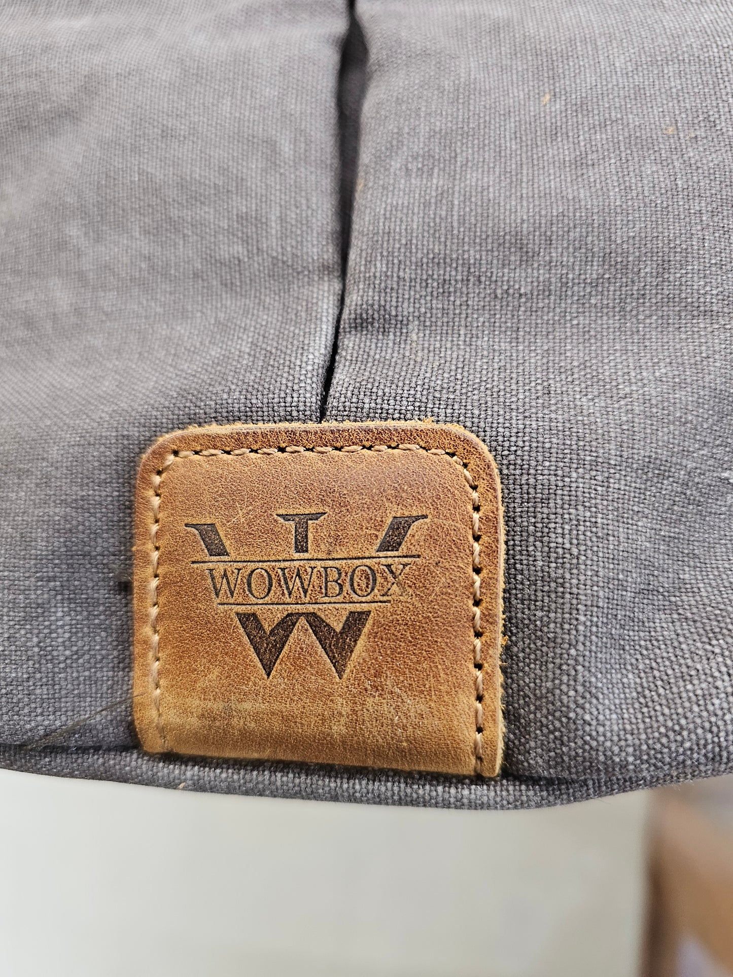 Wowbox Messenger Bag canvas and leather, No Crossbody Strap