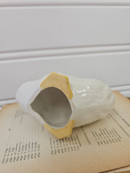 vintage white duck figurine